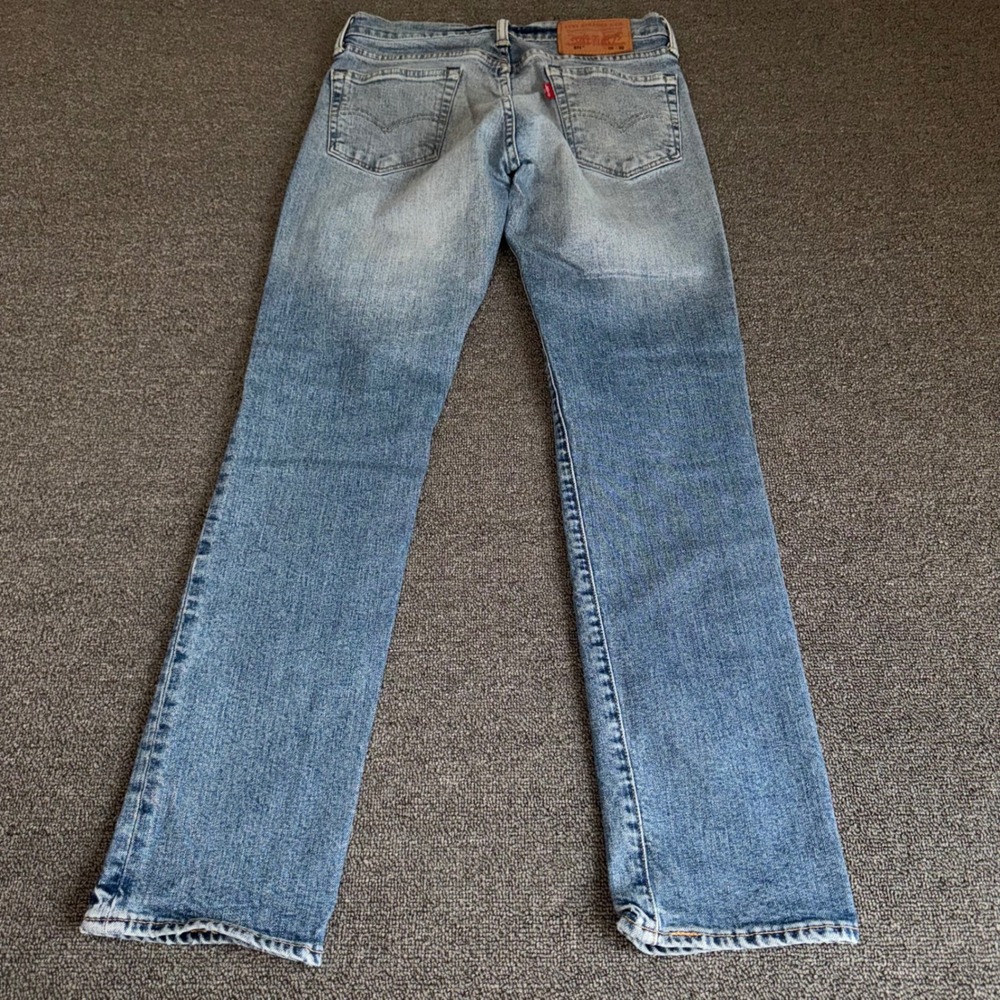 Levis 511 Slim Fit Light Wash Blue Denim Jeans Women's W29 L30 Casual Classic